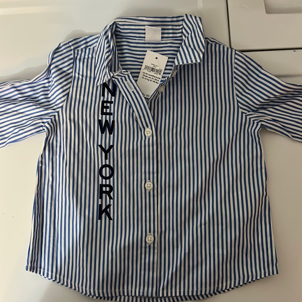 4/$15 baby gap  striped shirt 18-24 months